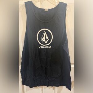 Volcom Black Tank Top with White Logo